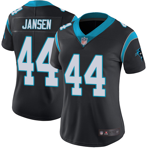 Carolina Panthers Limited Black Women J.J. Jansen Home Jersey NFL Football #44 Vapor Untouchable
